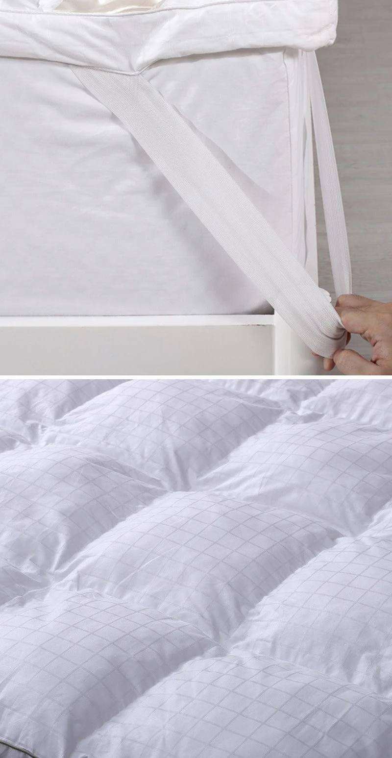 Cotton satin simple washable mattress topper